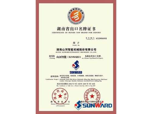 9888拉斯维加斯官网智能获湖南省出口名牌证