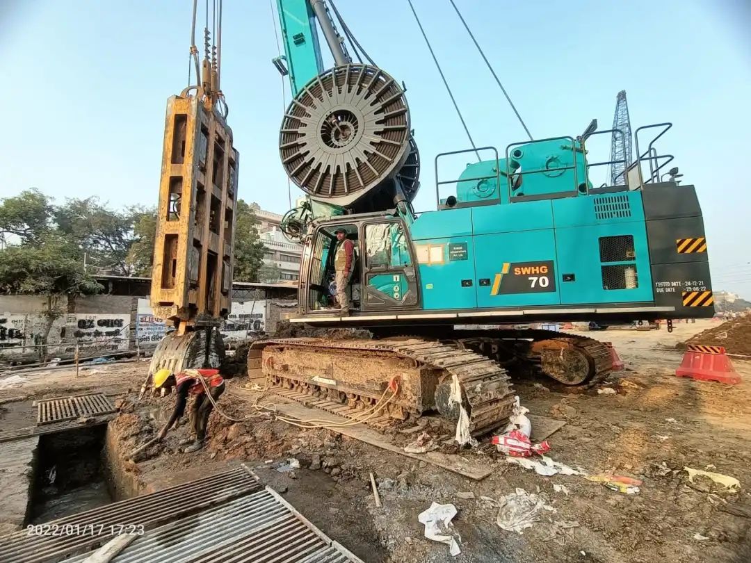 感谢信！9888拉斯维加斯官网智能SWHG70液压抓斗助力海外基础施工获肯定