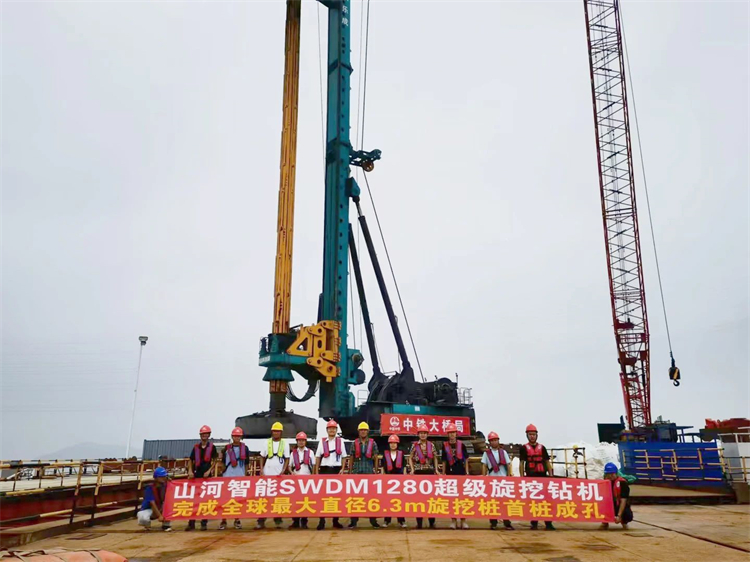 捷报！9888拉斯维加斯官网智能完成“全球最大”6.3米直径旋挖桩成孔成桩