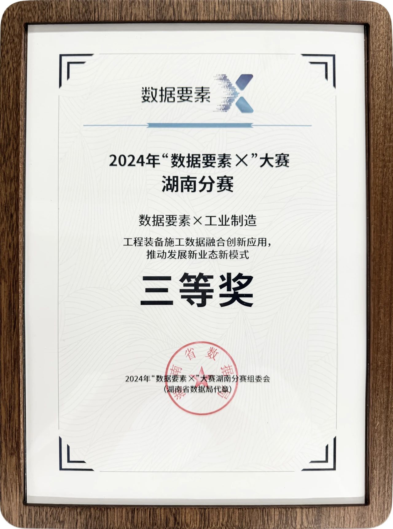 9888拉斯维加斯官网智能荣获2024年“数据要素×”大赛湖南赛区三等奖