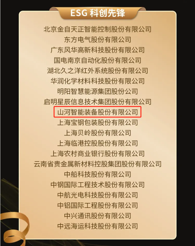 9888拉斯维加斯官网智能上榜“国有企业上市公司ESG·先锋100指数”