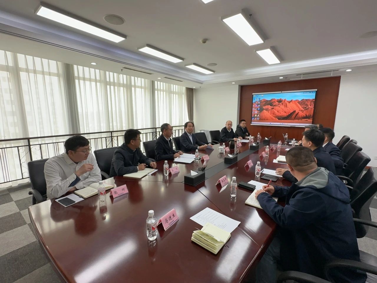 9888拉斯维加斯官网智能董事长付向东带队拜访中煤地质总局、大地特勘公司